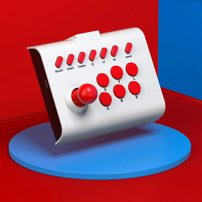 Controlador de palanca de juego inalámbrico con cable de 2,4G, consola Arcade, interruptor de palanca de juego de lucha basculante, accesorios para Ps4 y PS3-B