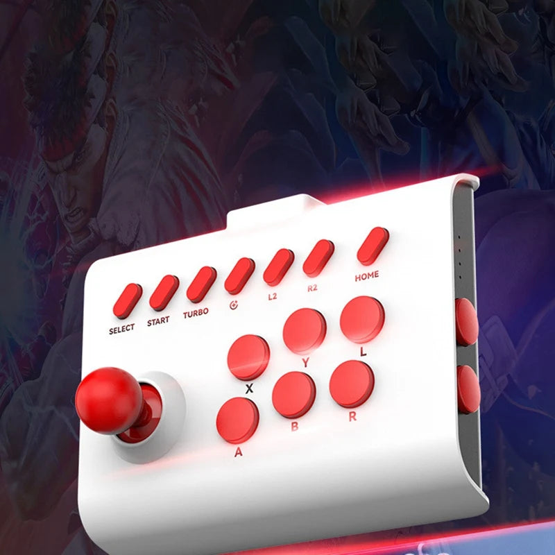 Controlador de palanca de juego inalámbrico con cable de 2,4G, consola Arcade, interruptor de palanca de juego de lucha basculante, accesorios para Ps4 y PS3-B