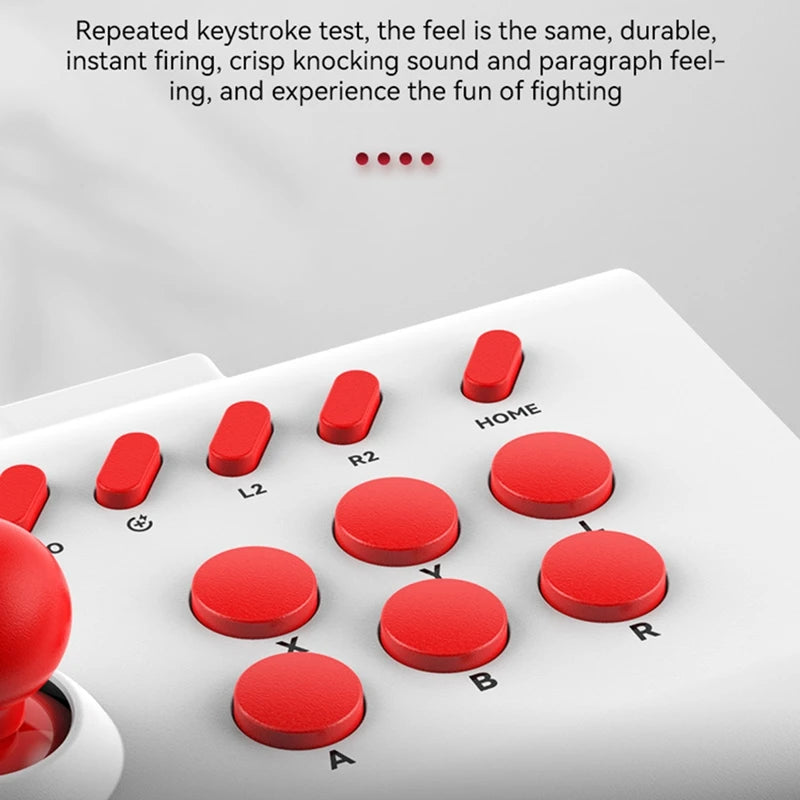 Controlador de palanca de juego inalámbrico con cable de 2,4G, consola Arcade, interruptor de palanca de juego de lucha basculante, accesorios para Ps4 y PS3-B