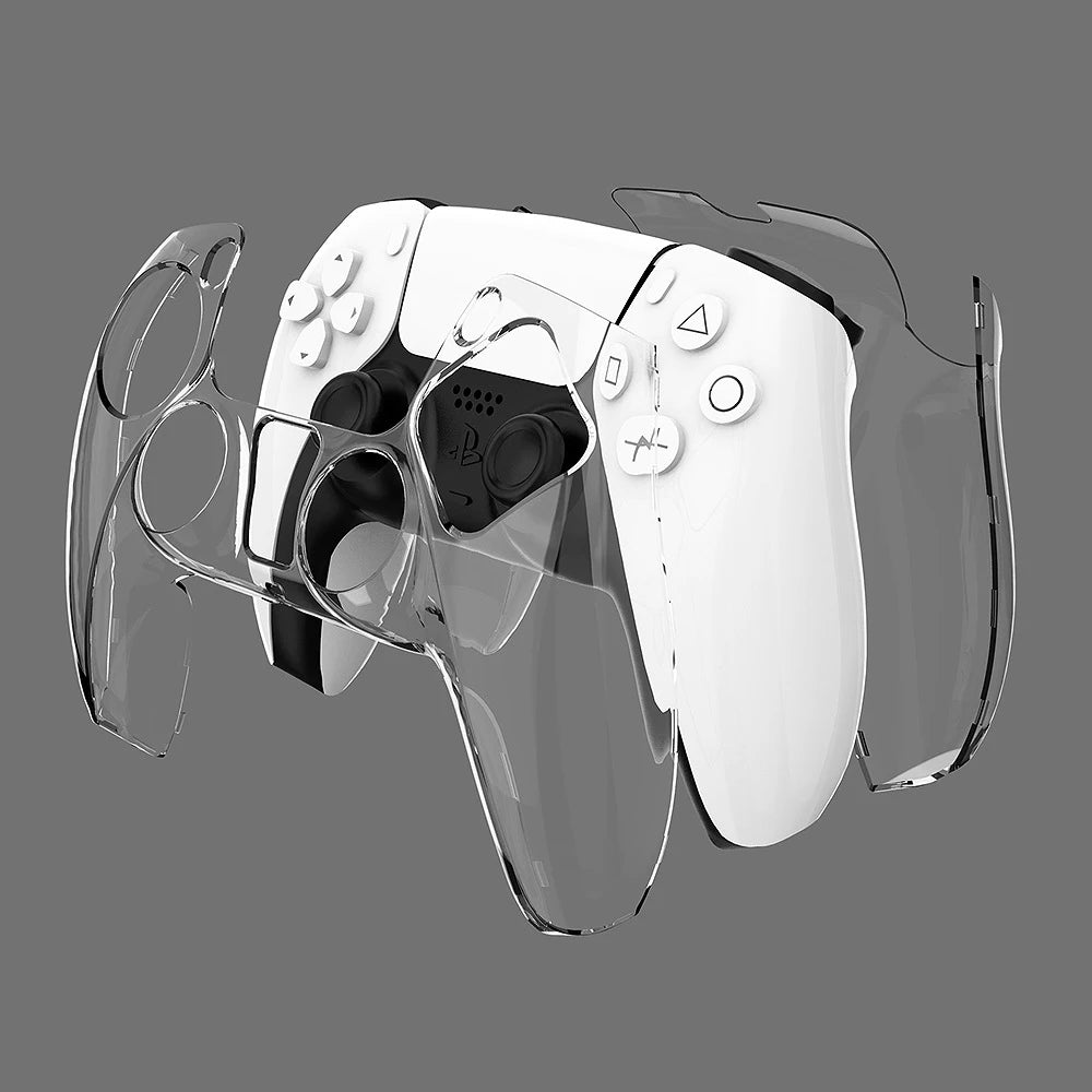 Clear Hard Case Protective Cover For PS5 DualSense Skin Shell Ultra Slim Transparent PC Cover for Sony PlayStation 5 Controller