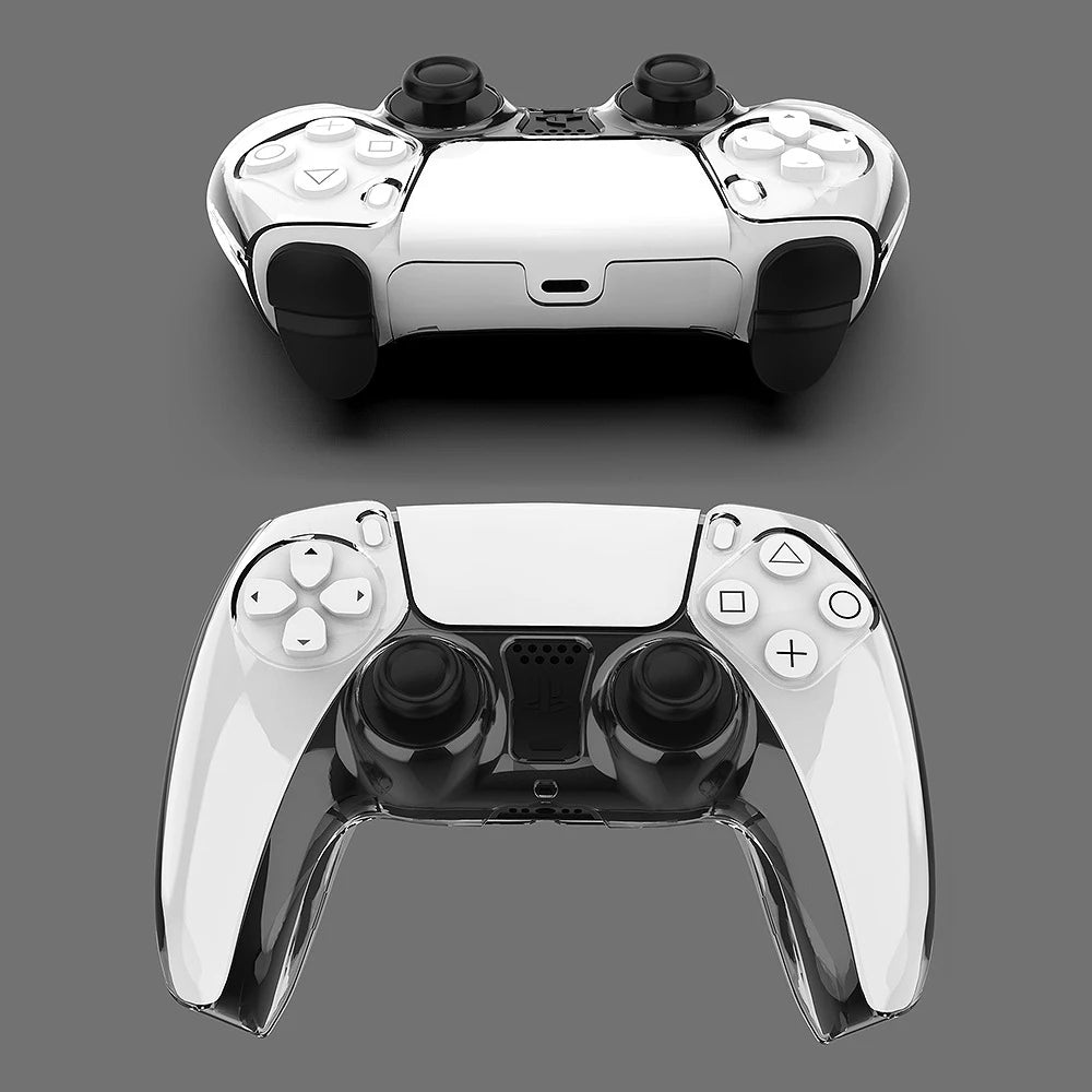 Clear Hard Case Protective Cover For PS5 DualSense Skin Shell Ultra Slim Transparent PC Cover for Sony PlayStation 5 Controller